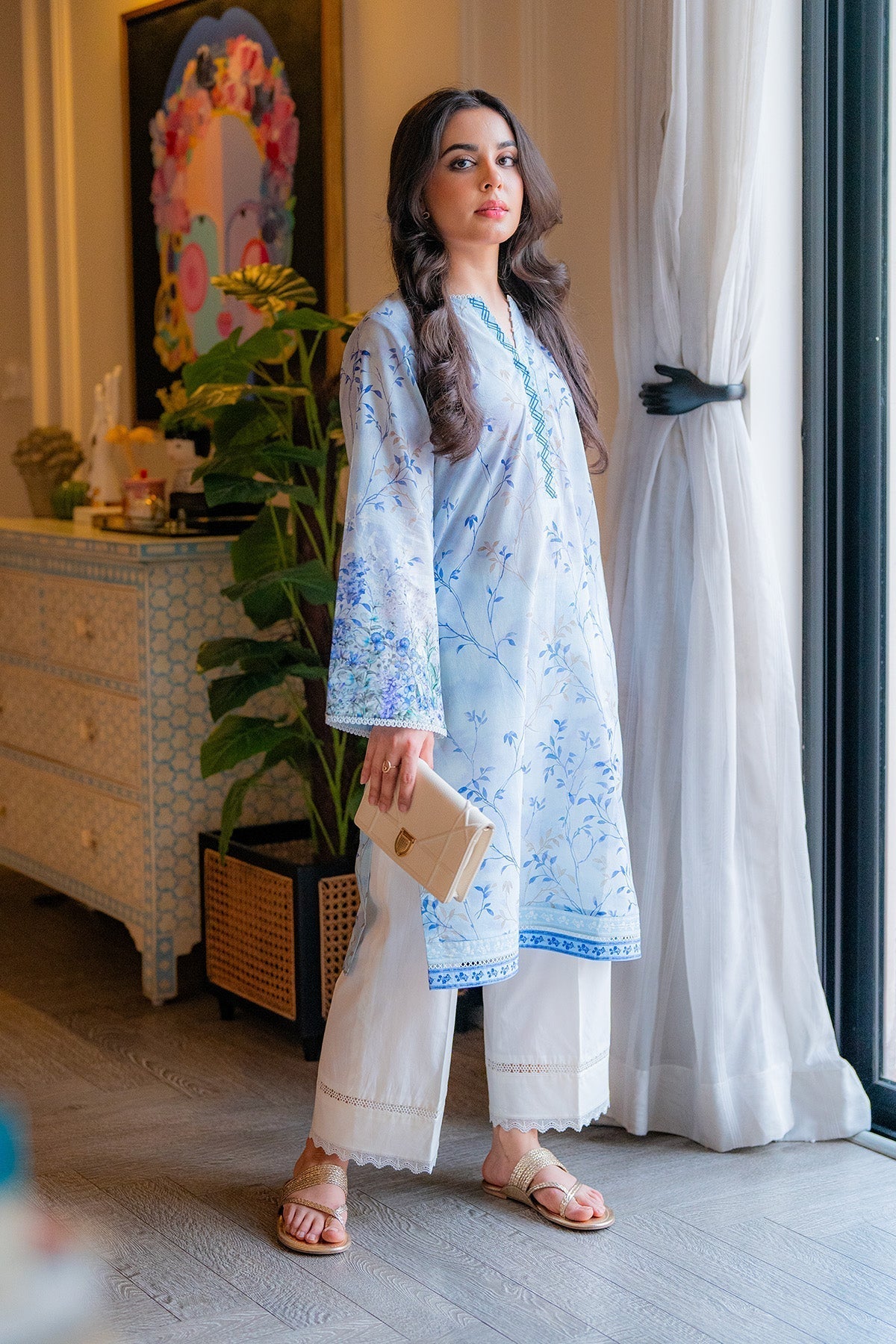 Sahar | Selene Vol 2 | Bluebell Ivy-Brand:Sahar-Type:Ladies Clothes-Light Blue-Lawn-House of Maryam- Buy in UK, USA