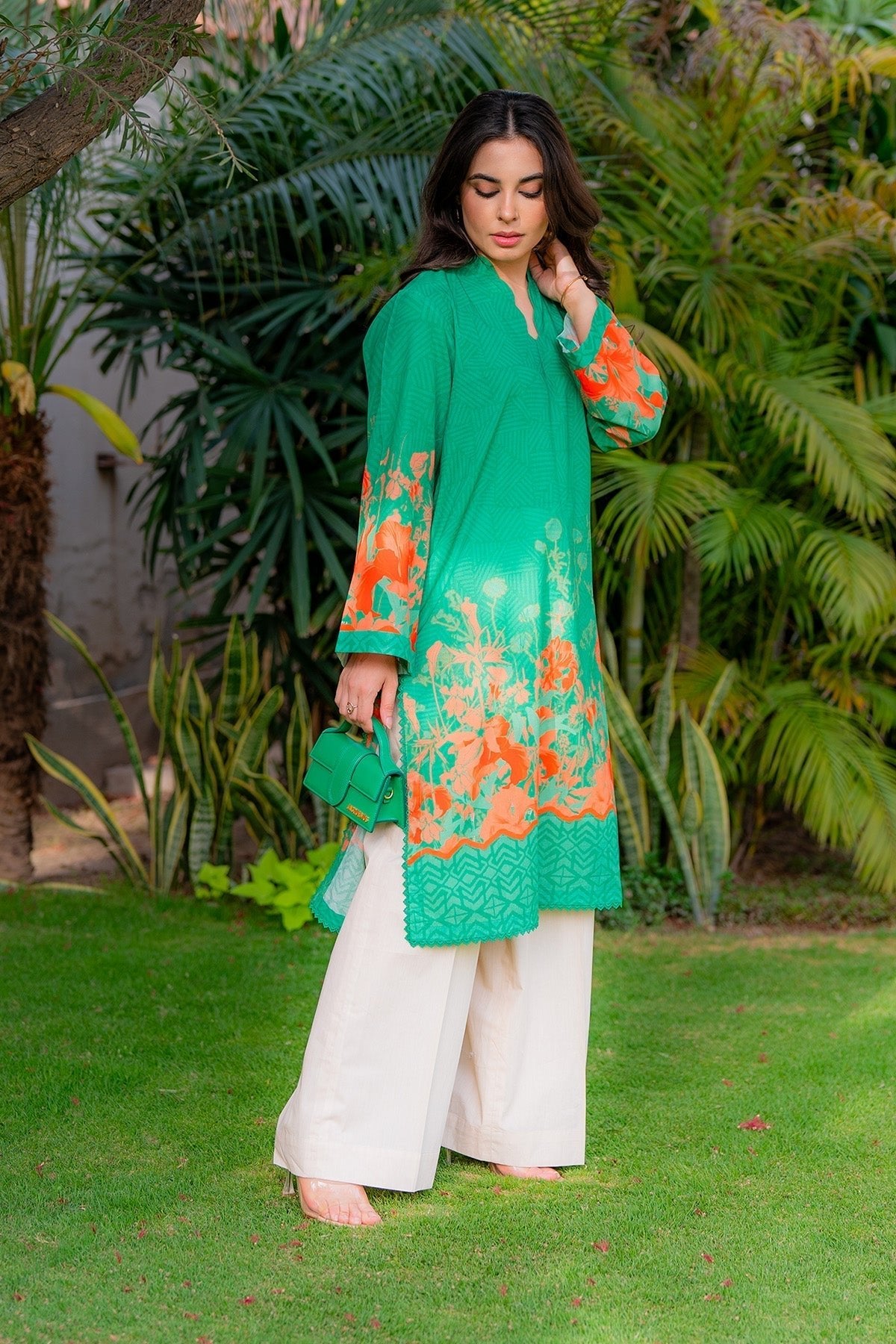 Sahar | Selene Vol 2 | Botanic Rouge-Brand:Sahar-Type:Ladies Clothes-Bright Teal-Lawn-House of Maryam- Buy in UK, USA