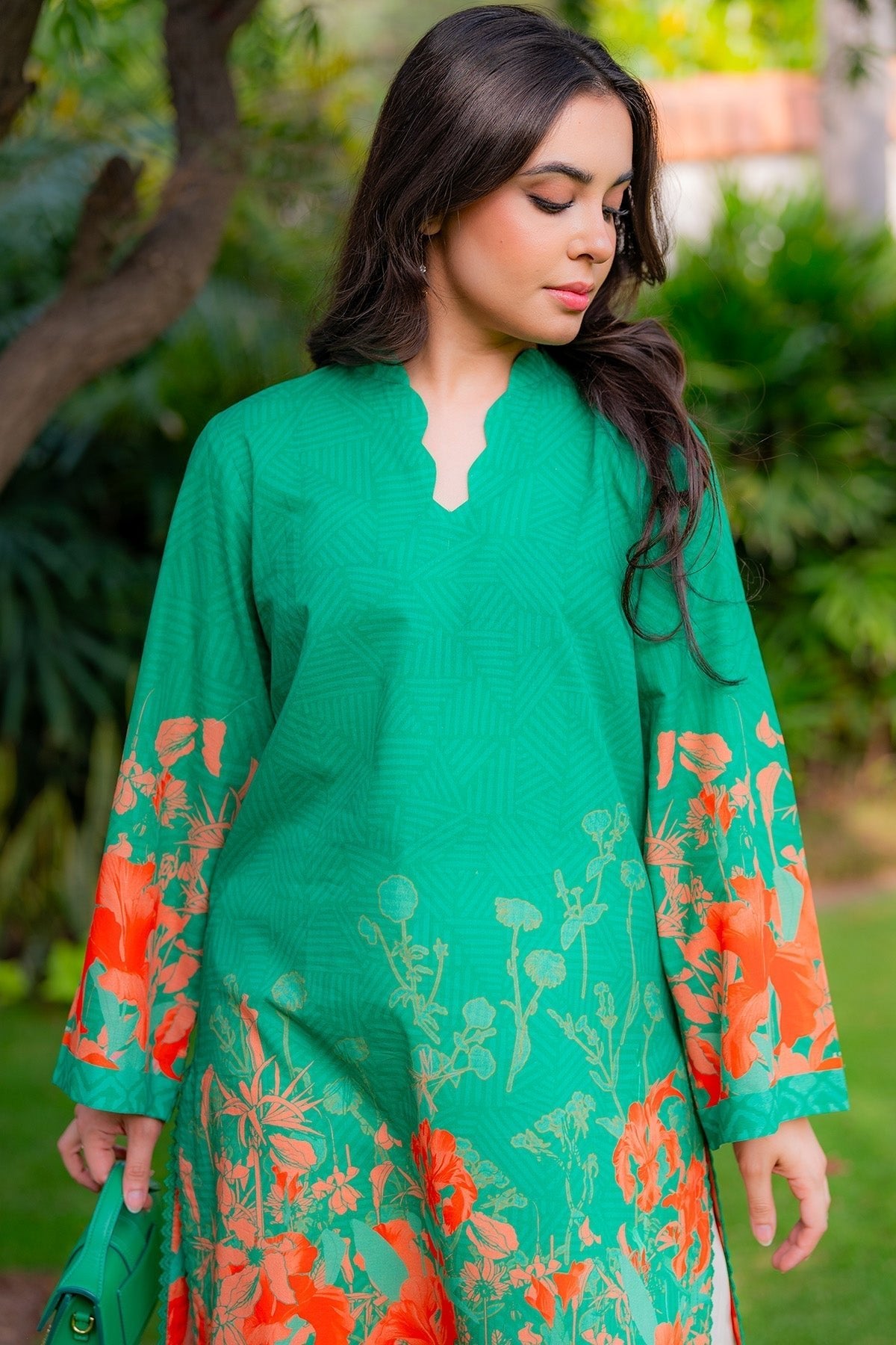 Sahar | Selene Vol 2 | Botanic Rouge-Brand:Sahar-Type:Ladies Clothes-Bright Teal-Lawn-House of Maryam- Buy in UK, USA