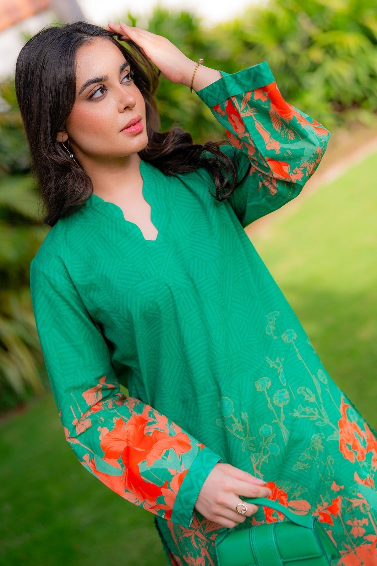Sahar | Selene Vol 2 | Botanic Rouge-Brand:Sahar-Type:Ladies Clothes-Bright Teal-Lawn-House of Maryam- Buy in UK, USA