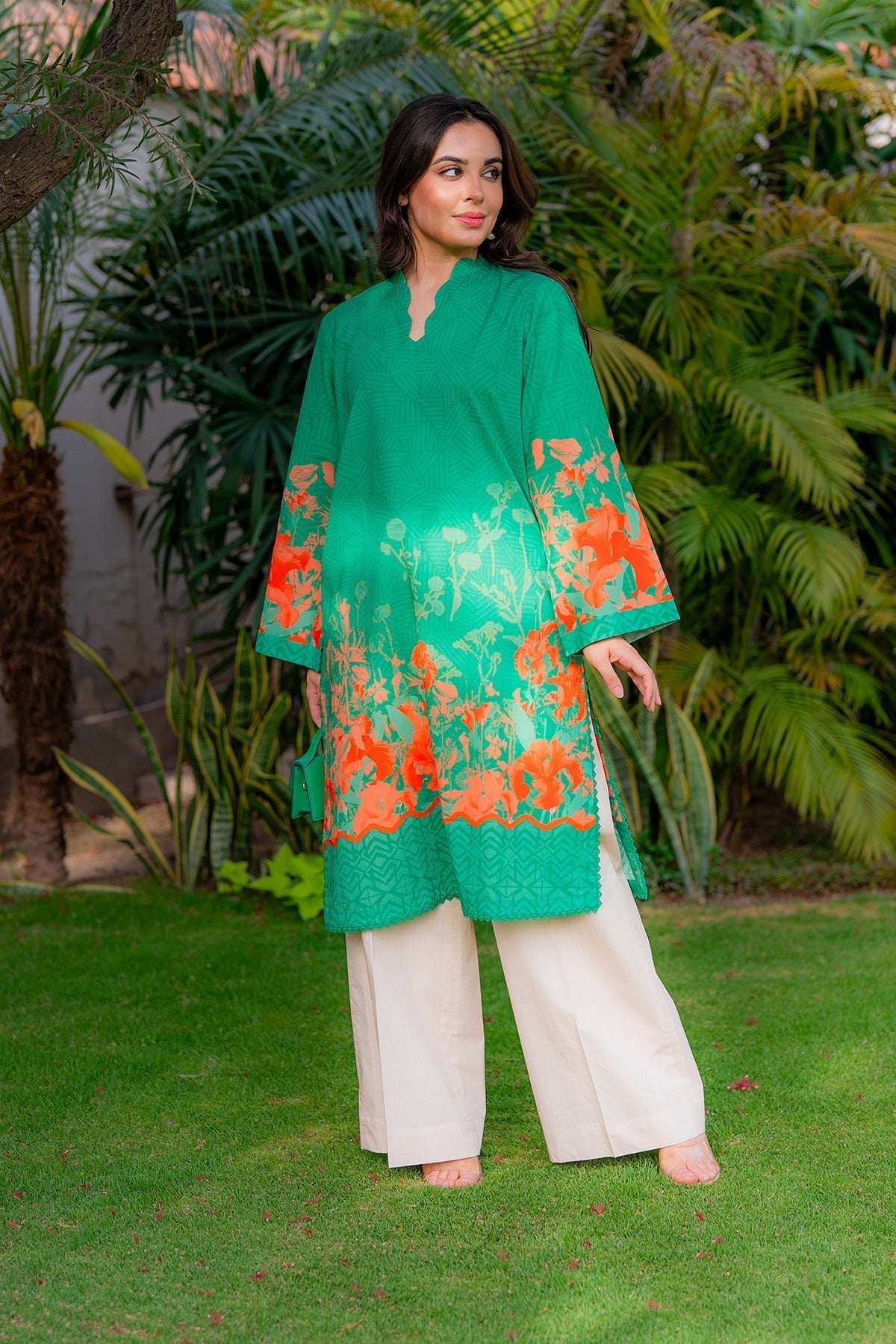 Sahar | Selene Vol 2 | Botanic Rouge-Brand:Sahar-Type:Ladies Clothes-Bright Teal-Lawn-House of Maryam- Buy in UK, USA