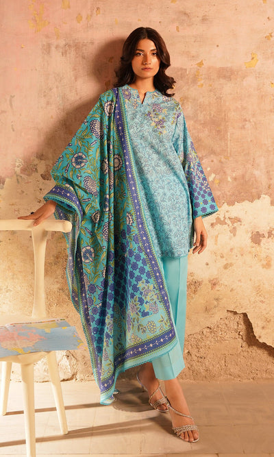 Sahar | Selene Vol 2 | Cerulean Haven-Brand:Sahar-Type:Ladies Clothes-Ice Blue-Lawn-House of Maryam- Buy in UK, USA
