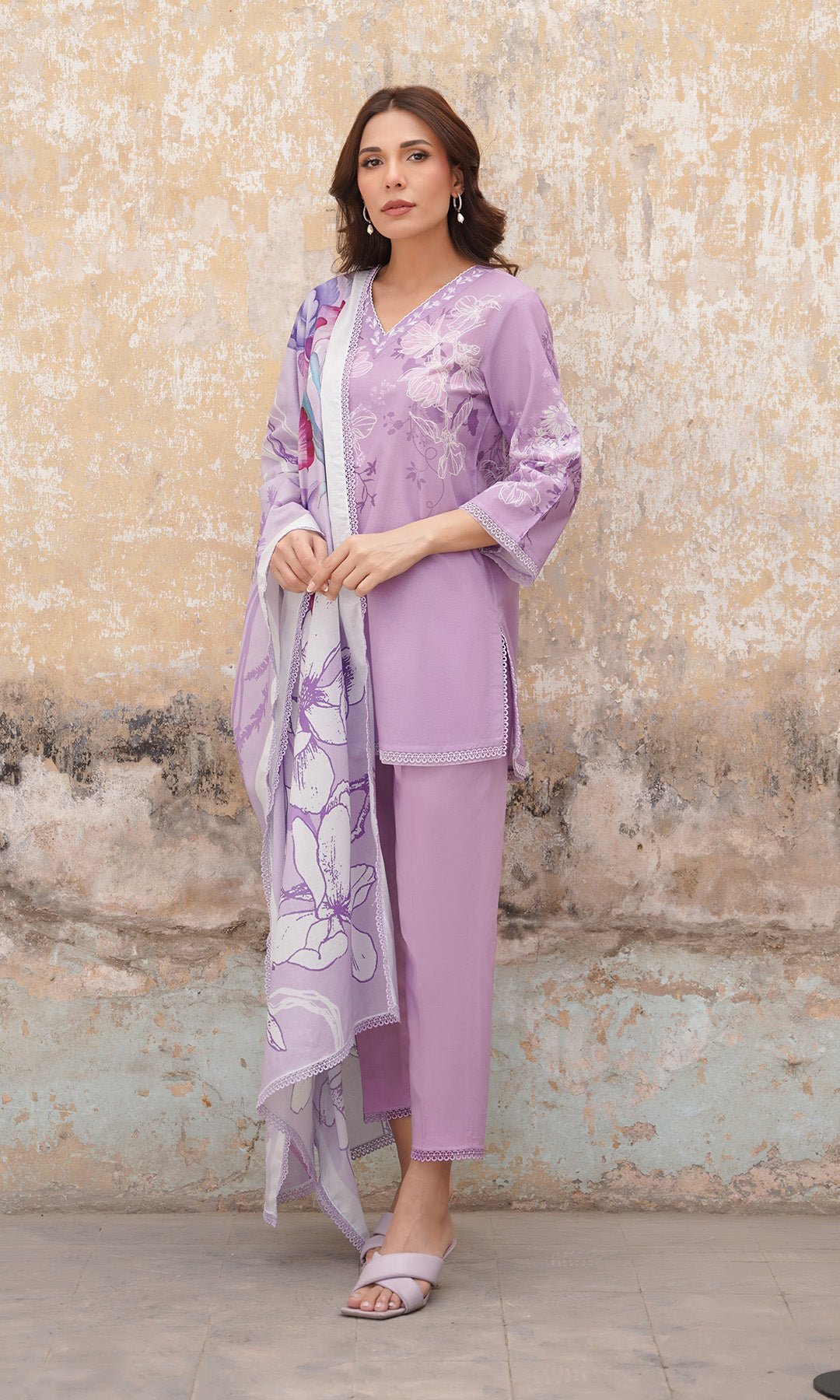 Sahar | Selene Vol 2 | Lilac Muse-Brand:Sahar-Type:Ladies Clothes-Lilac-Lawn-House of Maryam- Buy in UK, USA