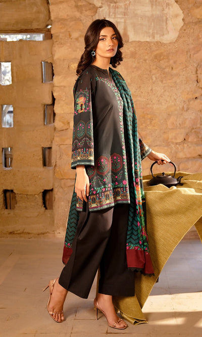 Sahar | Selene Vol 2 | Monochrome Bloom-Brand:Sahar-Type:Ladies Clothes-Black-Lawn-House of Maryam- Buy in UK, USA