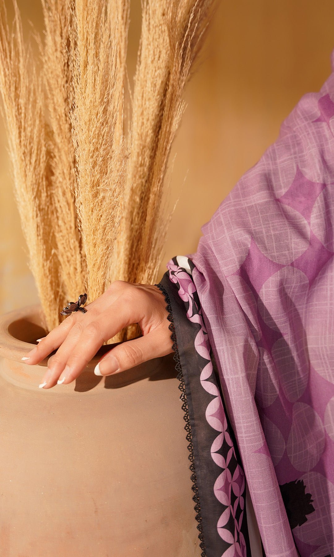 Sahar | Selene Vol 2 |Obsidian Iris-Brand:Sahar-Type:Ladies Clothes-Dark Plum-Lawn-House of Maryam- Buy in UK, USA