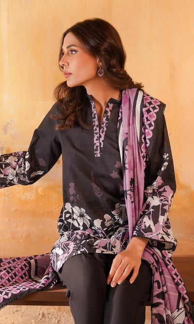 Sahar | Selene Vol 2 |Obsidian Iris-Brand:Sahar-Type:Ladies Clothes-Dark Plum-Lawn-House of Maryam- Buy in UK, USA