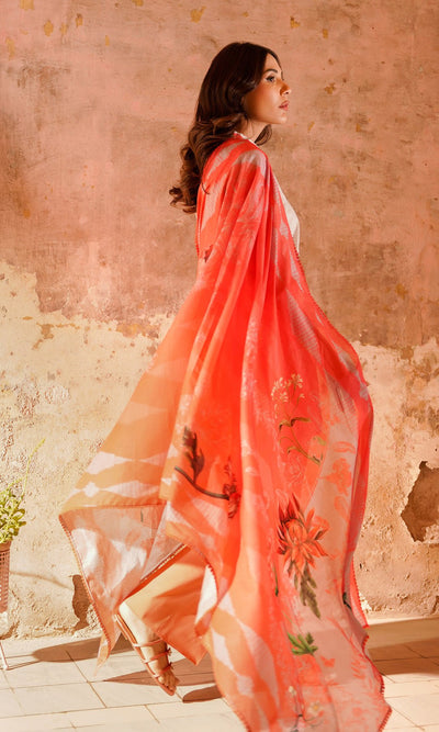 Sahar | Selene Vol 2 | Scarlet Coral-Brand:Sahar-Type:Ladies Clothes-Coral-Lawn-House of Maryam- Buy in UK, USA