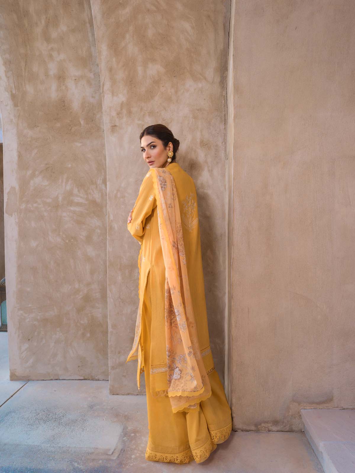 Sahar | Mirage Spring Luxury 24 | Slub Lawn 3 Piece (Embroidered) -  Sahar Luxury - Original Designer Dress - House of Maryam