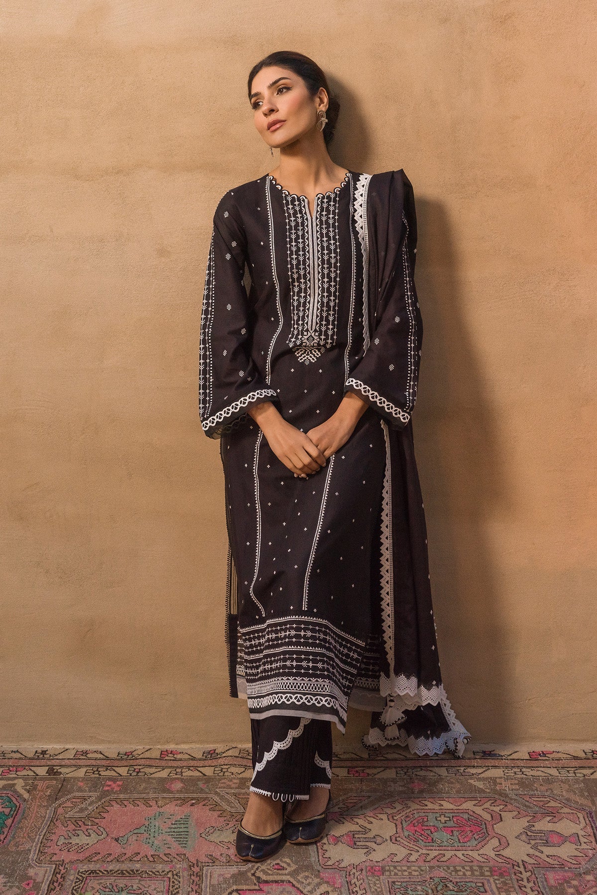 Sahar | Mirage Spring Luxury 24 | Chikankari 3 Piece -  Sahar Luxury - Original Designer Dress - House of Maryam