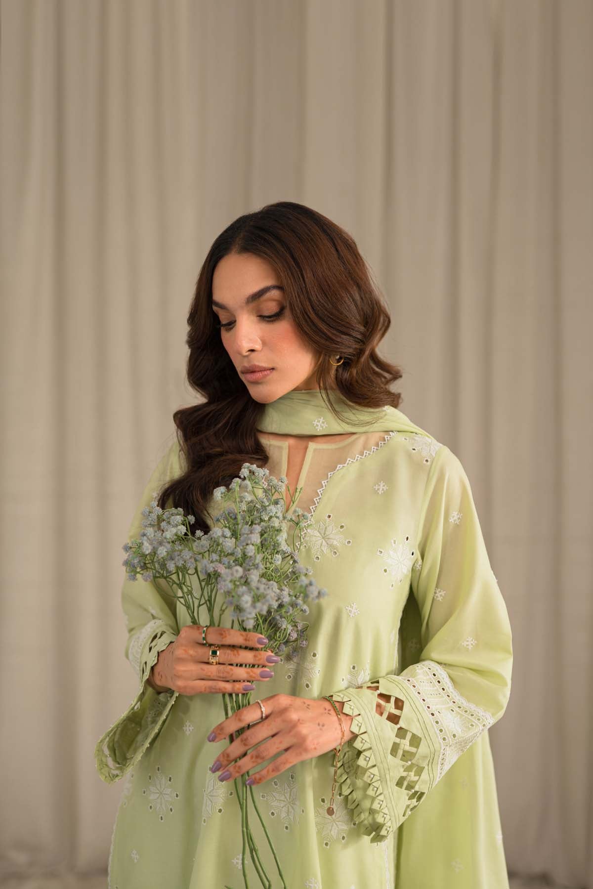 Sahar | Mirage Spring Luxury 24 | Chikankari 3 Piece -  Sahar Luxury - Original Designer Dress - House of Maryam