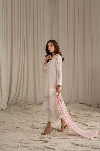 Sahar | Mirage Spring Luxury 24 | Slub Lawn 3 Piece (Embroidered) -  Sahar Luxury - Original Designer Dress - House of Maryam
