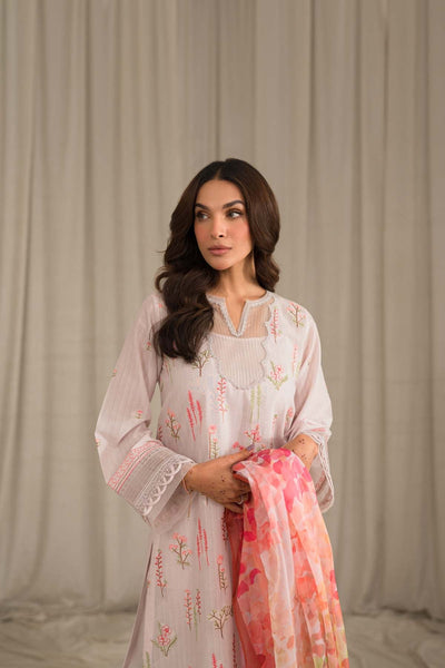 Sahar | Mirage Spring Luxury 24 | Textured Lawn 3 Piece (Embroidered) -  Sahar Luxury - Original Designer Dress - House of Maryam