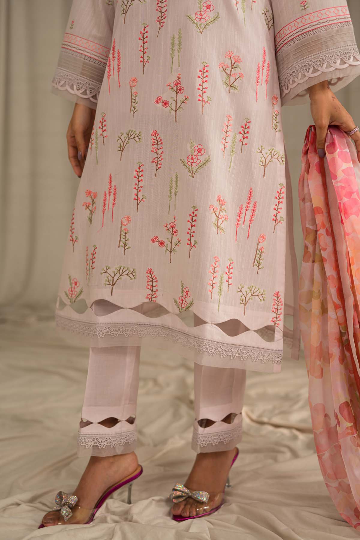 Sahar | Mirage Spring Luxury 24 | Textured Lawn 3 Piece (Embroidered) -  Sahar Luxury - Original Designer Dress - House of Maryam