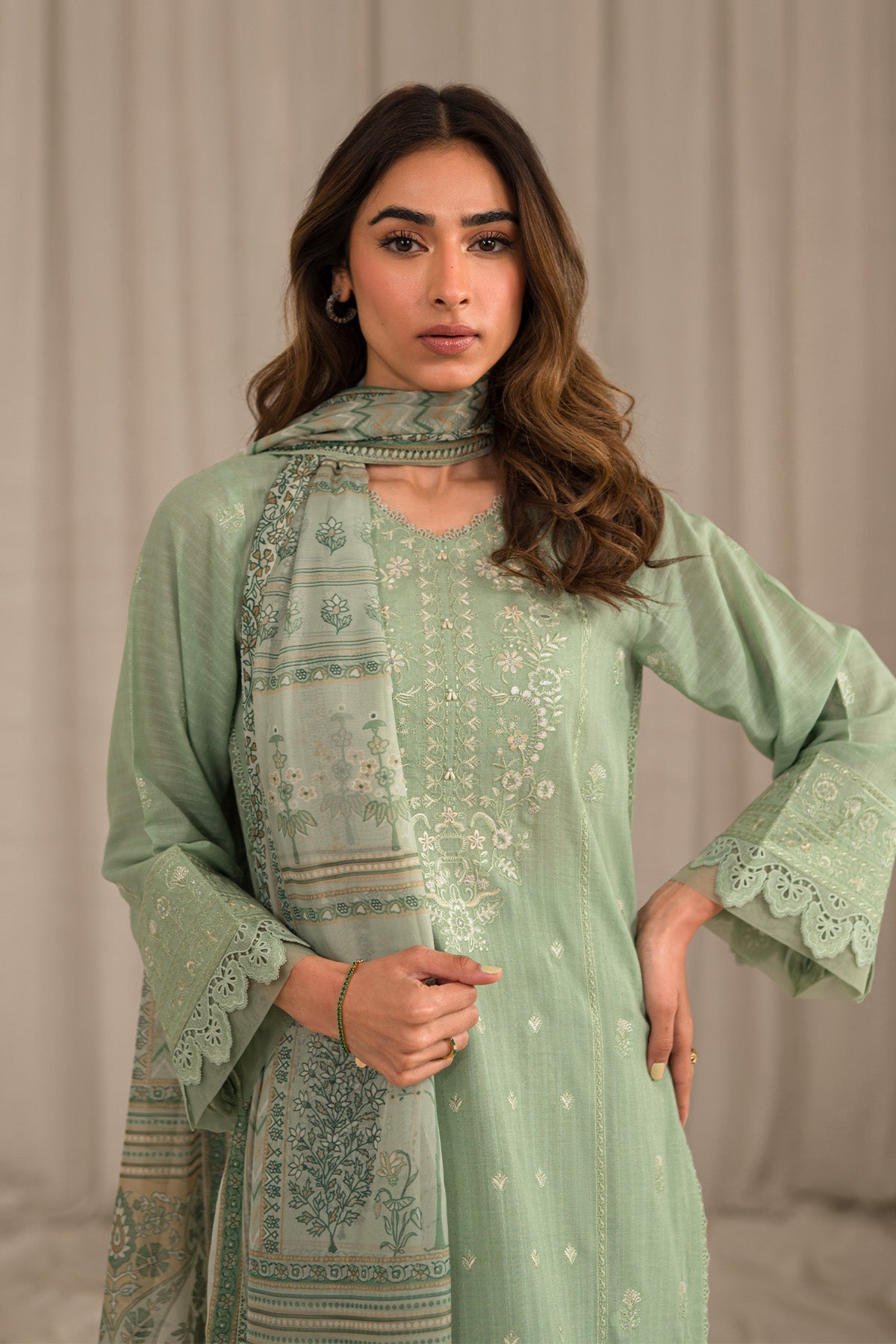 Sahar | Mirage Spring Luxury 24 | Textured Lawn 3 Piece (Embroidered) by Designer Sahar - House of Maryam - Pakistani Designer Ethnic Wear in {{ shop.shopifyCountryName }}