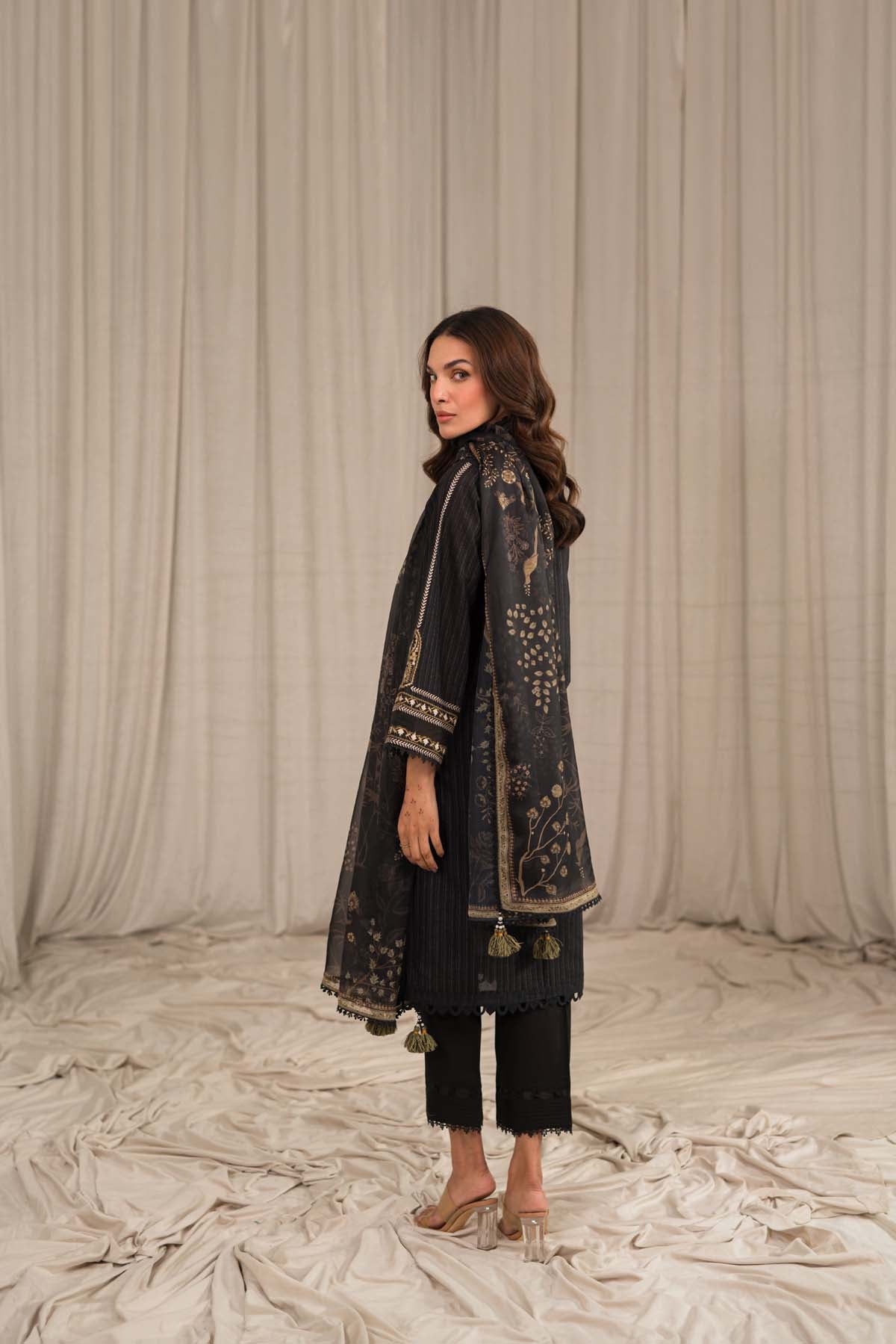 Sahar | Mirage Spring Luxury 24 | Textured Lawn 3 Piece (Embroidered) -  Sahar Luxury - Original Designer Dress - House of Maryam