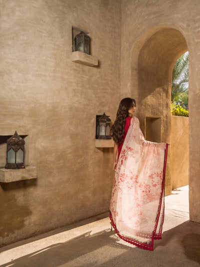 Sahar | Mirage Spring Luxury 24 | Slub Lawn 3 Piece (Embroidered) -  Sahar Luxury - Original Designer Dress - House of Maryam