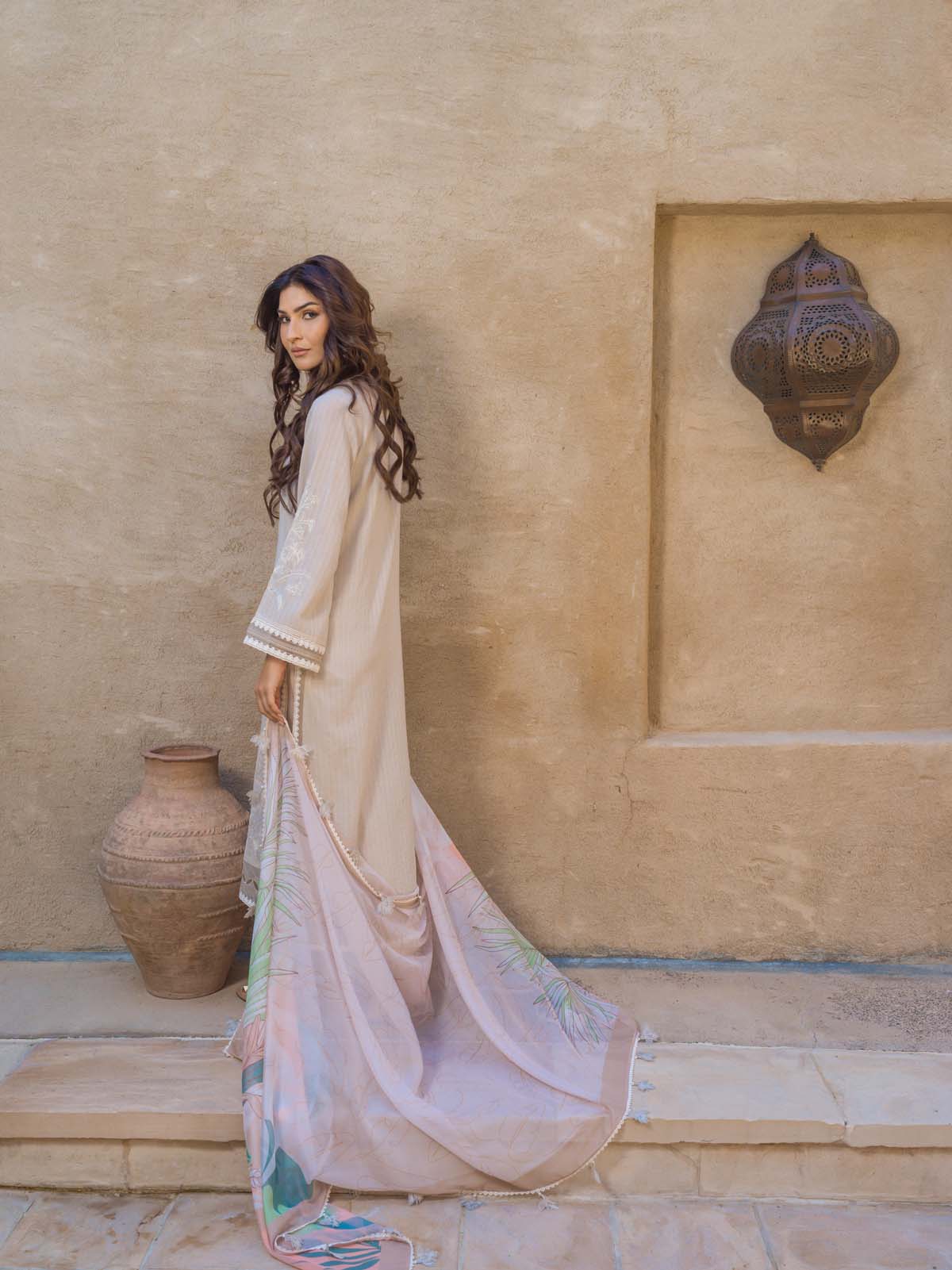 Sahar | Mirage Spring Luxury 24 | Textured Lawn 3 Piece (Embroidered) -  Sahar Luxury -  House of Maryam