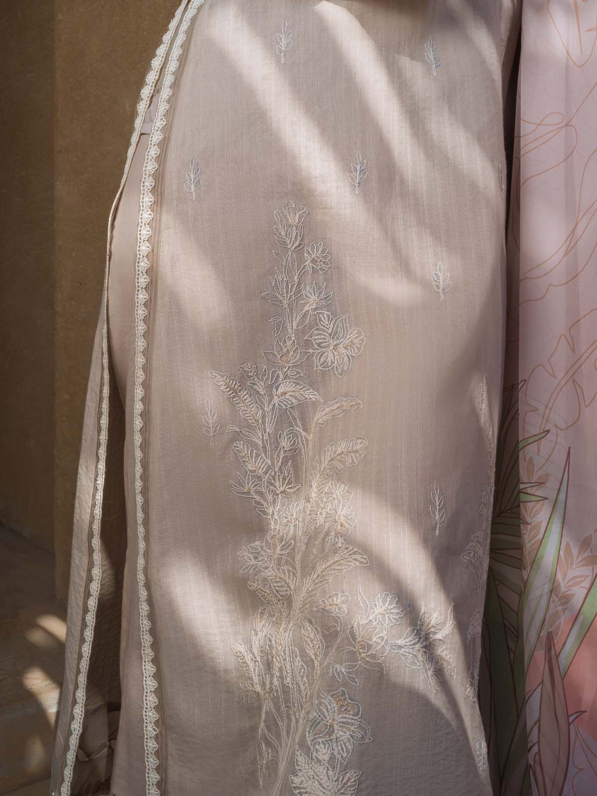 Sahar | Mirage Spring Luxury 24 | Textured Lawn 3 Piece (Embroidered) -  Sahar Luxury -  House of Maryam