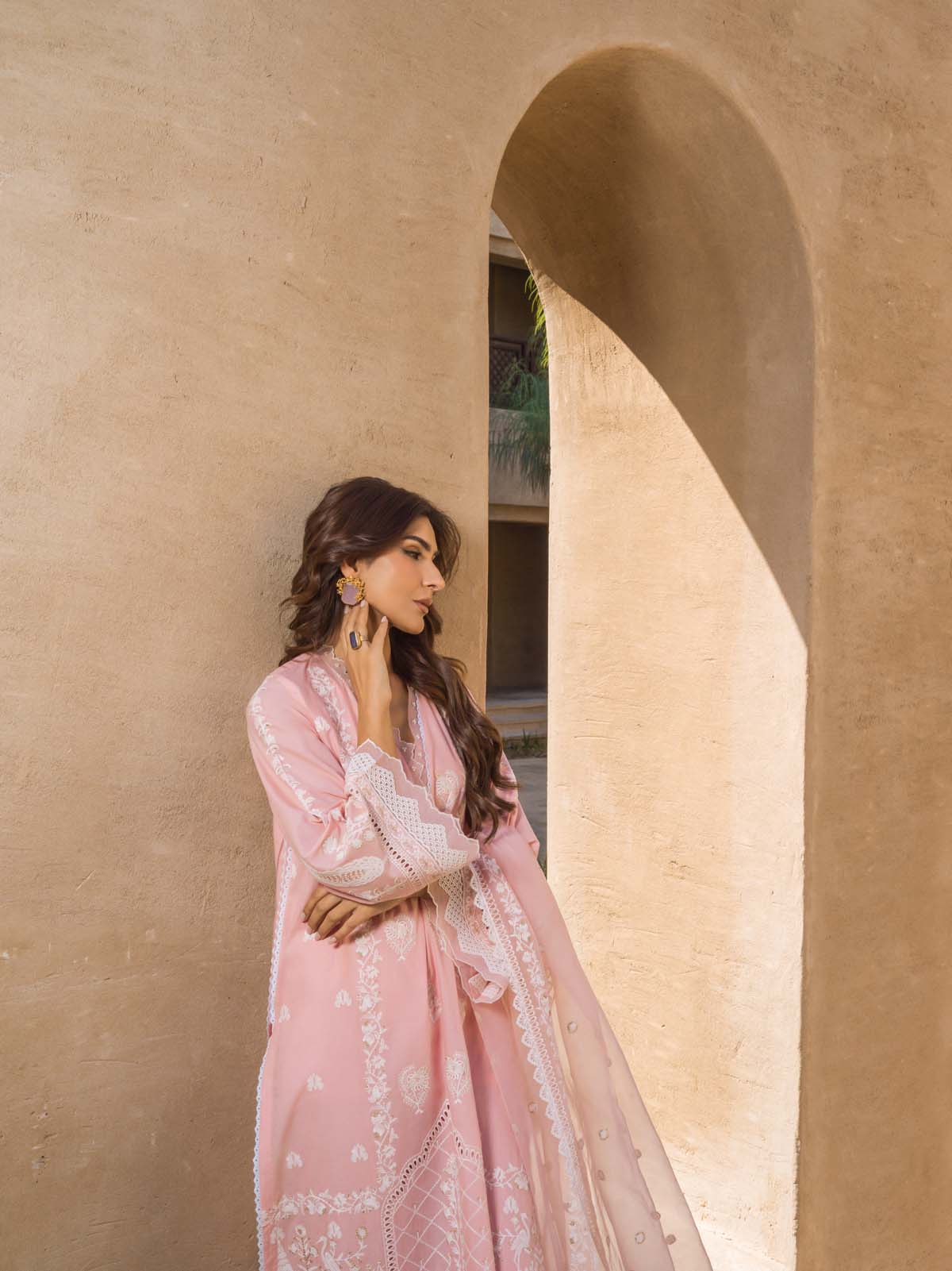 Sahar | Mirage Spring Luxury 24 | Chikankari 3 Piece -  Sahar Luxury - Original Designer Dress - House of Maryam