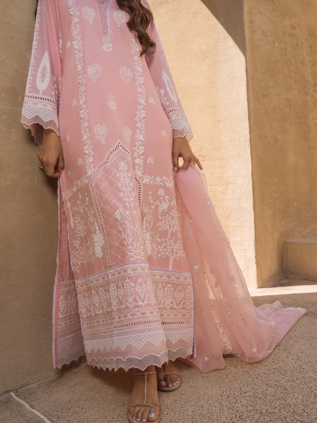 Sahar | Mirage Spring Luxury 24 | Chikankari 3 Piece -  Sahar Luxury - Original Designer Dress - House of Maryam
