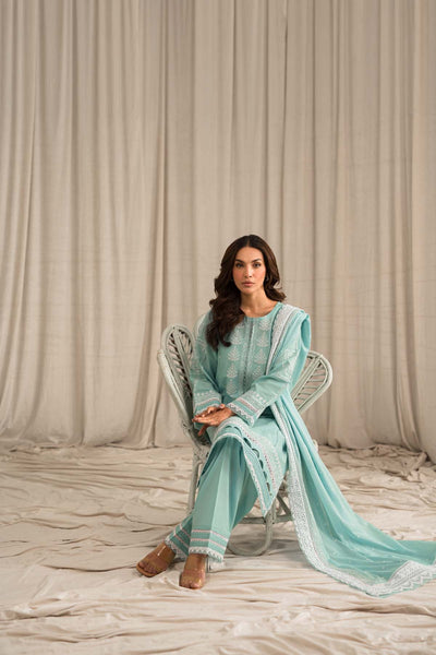 Sahar | Mirage Spring Luxury 24 | Chikankari 3 Piece -  Sahar Luxury - Original Designer Dress - House of Maryam