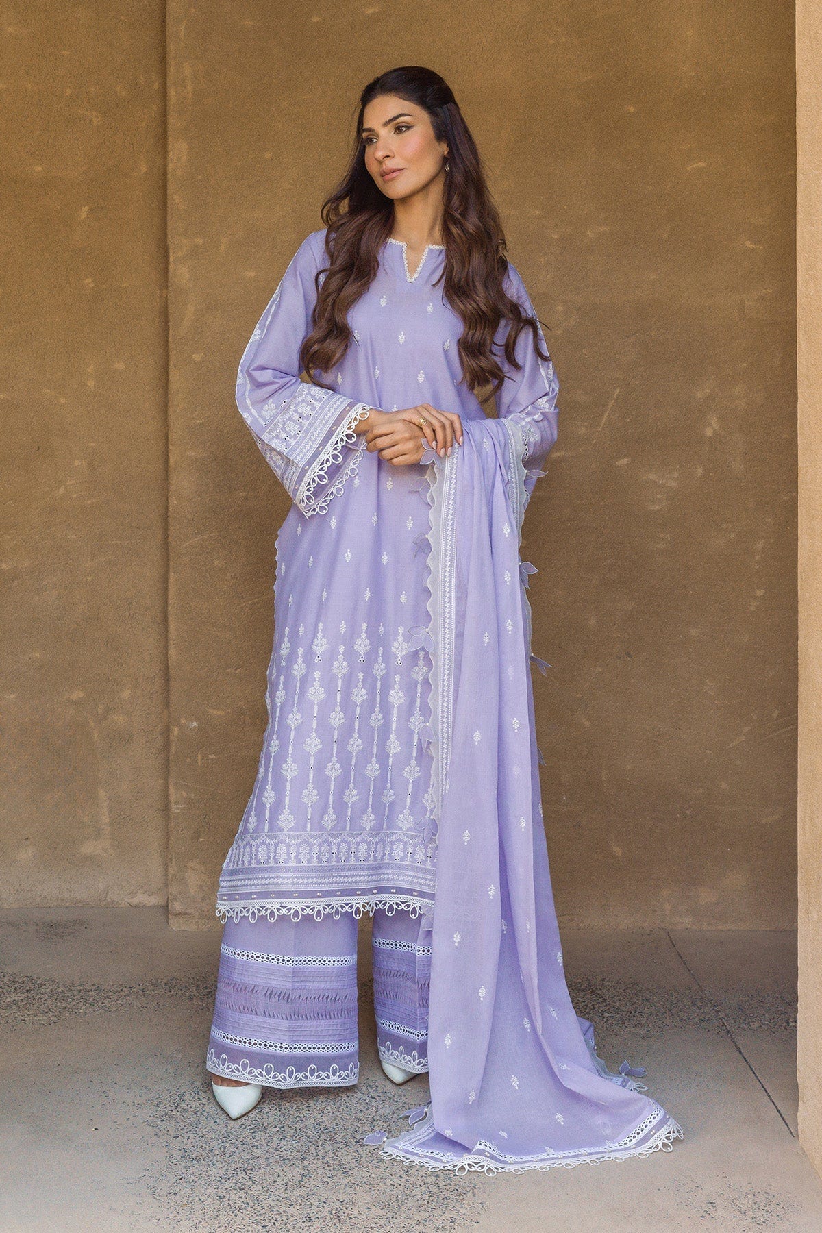 Sahar | Mirage Spring Luxury 24 | Chikankari 3 Piece -  Sahar Luxury - Original Designer Dress - House of Maryam