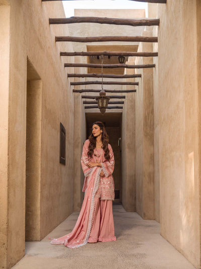 Sahar | Mirage Spring Luxury 24 | Chikankari 3 Piece -  Sahar Luxury - Original Designer Dress - House of Maryam