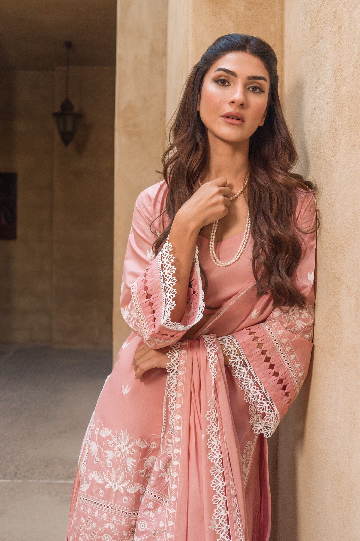 Sahar | Mirage Spring Luxury 24 | Chikankari 3 Piece -  Sahar Luxury - Original Designer Dress - House of Maryam