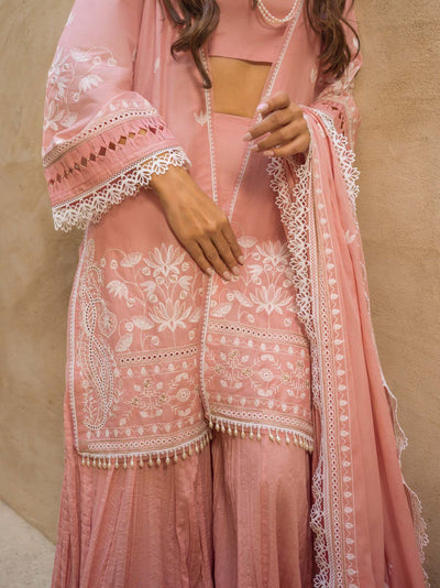 Sahar | Mirage Spring Luxury 24 | Chikankari 3 Piece -  Sahar Luxury - Original Designer Dress - House of Maryam