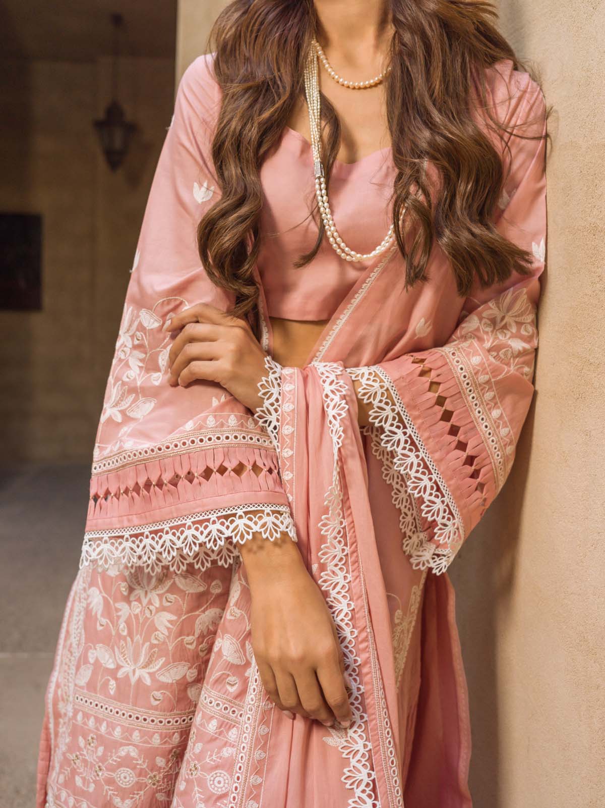 Sahar | Mirage Spring Luxury 24 | Chikankari 3 Piece -  Sahar Luxury - Original Designer Dress - House of Maryam