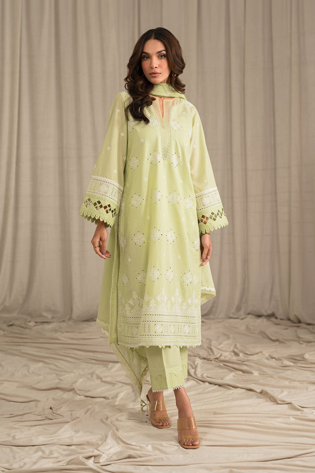 Sahar | Mirage Spring Luxury 24 | Chikankari 3 Piece by Designer Sahar - House of Maryam - Pakistani Designer Ethnic Wear in {{ shop.shopifyCountryName }}