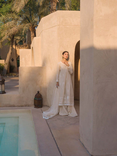 Sahar | Mirage Spring Luxury 24 | Chikankari 3 Piece -  Sahar Luxury - Original Designer Dress - House of Maryam