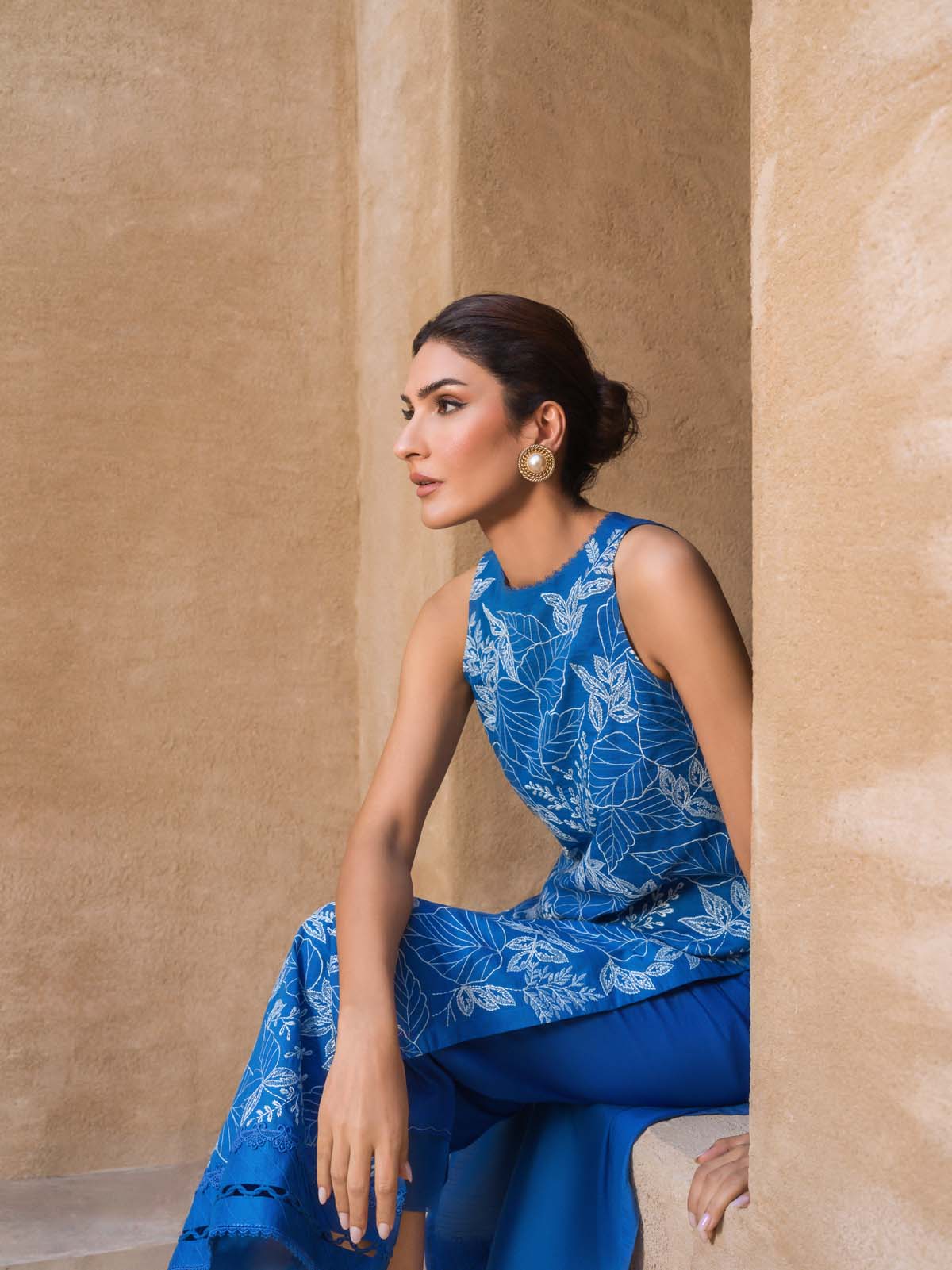 Sahar | Mirage Spring Luxury 24 | Slub Lawn 3 Piece (Embroidered) -  Sahar Luxury - Original Designer Dress - House of Maryam
