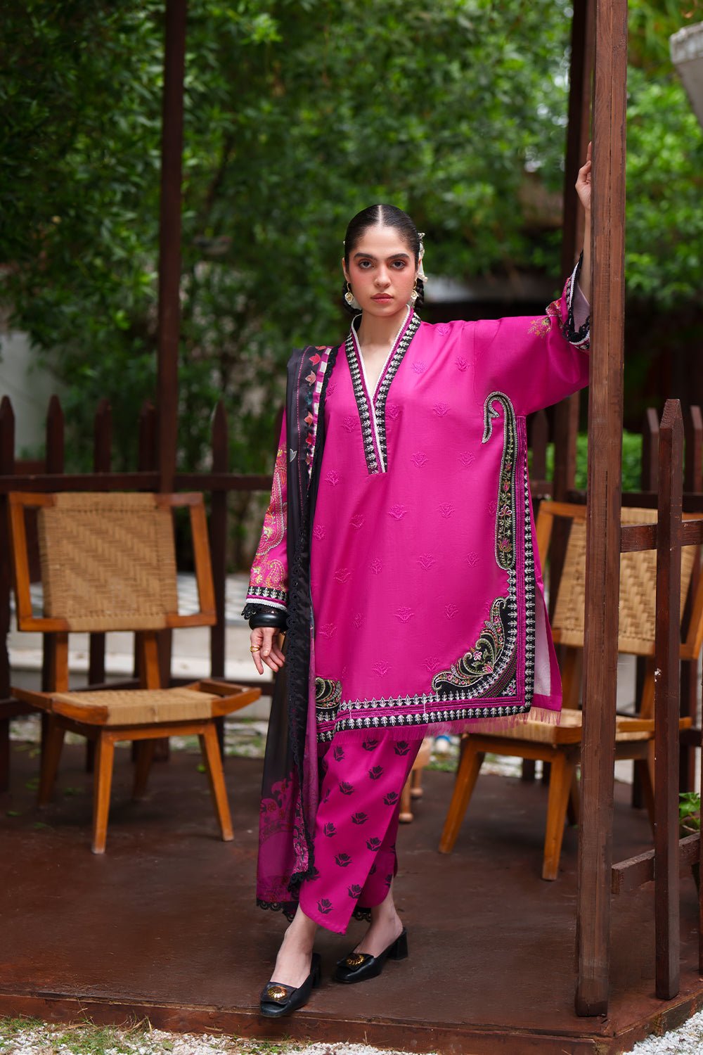 Saira Rizwan | Laanem SS/26 | AMARA-A-SRL26-02-Brand:Saira Rizwan-Type:Lawn - House of Maryam- Buy in UK, USA