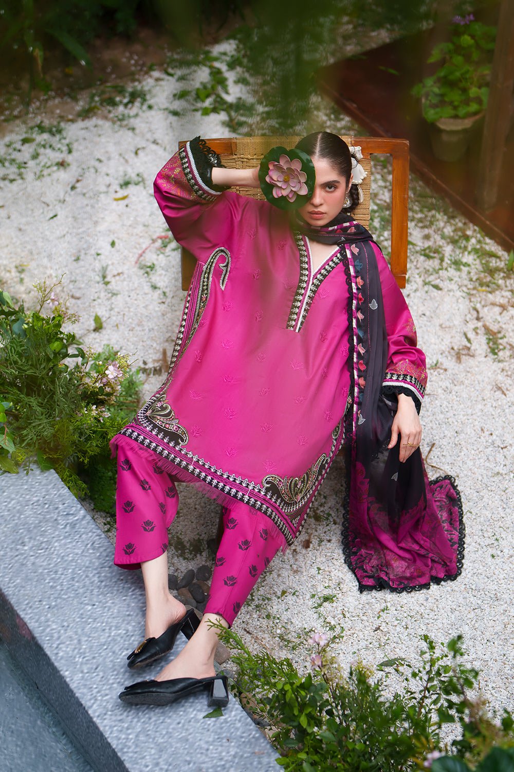 Saira Rizwan | Laanem SS/26 | AMARA-A-SRL26-02-Brand:Saira Rizwan-Type:Lawn - House of Maryam- Buy in UK, USA