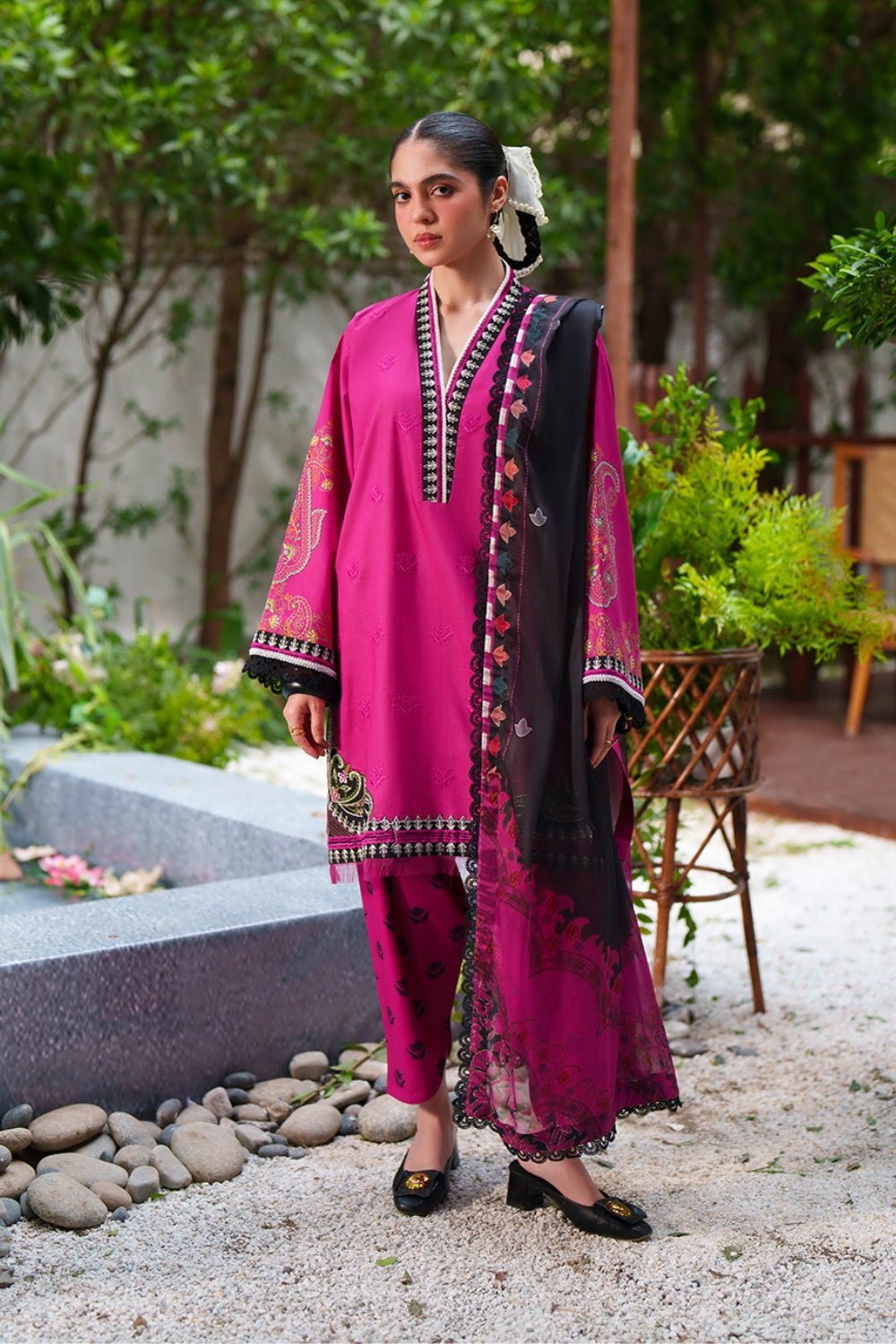 Saira Rizwan | Laanem SS/26 | AMARA-A-SRL26-02-Brand:Saira Rizwan-Type:Lawn - House of Maryam- Buy in UK, USA