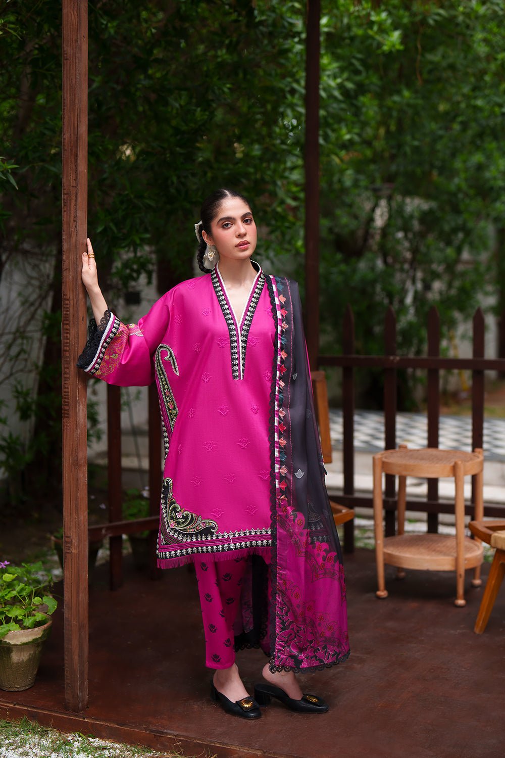 Saira Rizwan | Laanem SS/26 | AMARA-A-SRL26-02-Brand:Saira Rizwan-Type:Lawn - House of Maryam- Buy in UK, USA
