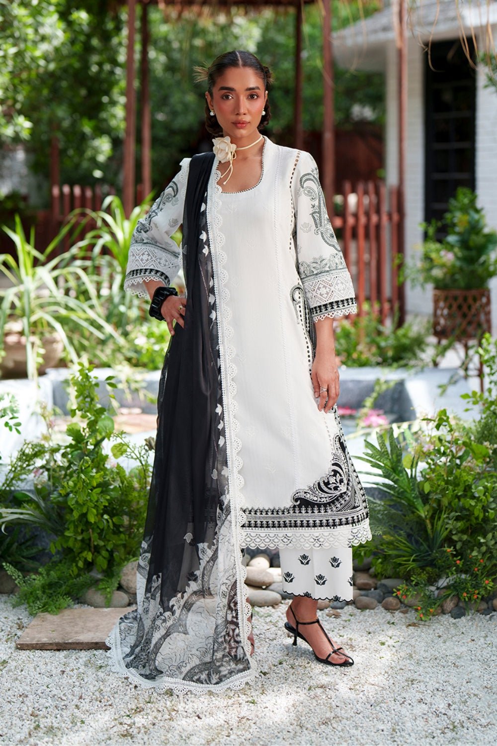 Saira Rizwan | Laanem SS/26 | AMARA-B - SRL26-02-Brand:Saira Rizwan-Type:Lawn - House of Maryam- Buy in UK, USA