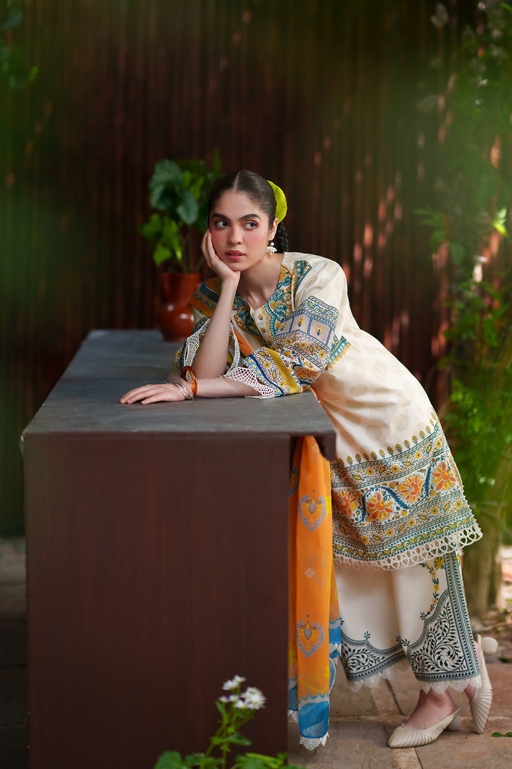 Saira Rizwan | Laanem SS/26 | AZURA-A-SRL26-05-Brand:Saira Rizwan-Type:Lawn - House of Maryam- Buy in UK, USA