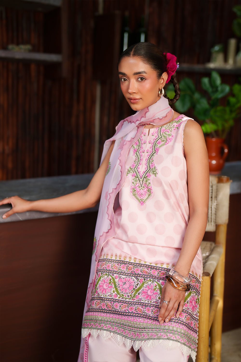 Saira Rizwan | Laanem SS/26 | AZURA-B-SRL26-05-Brand:Saira Rizwan-Type:Lawn - House of Maryam- Buy in UK, USA