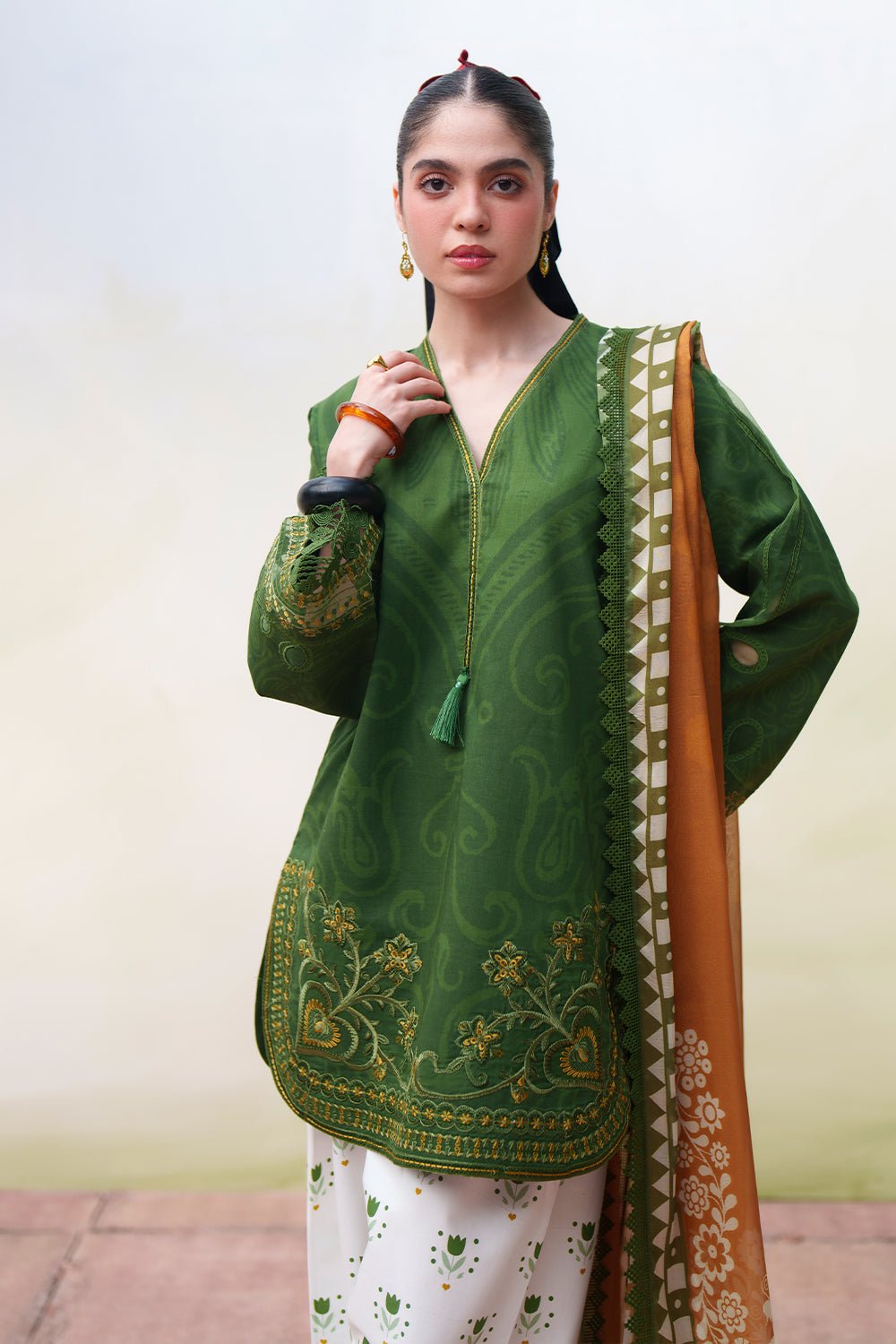 Saira Rizwan | Laanem SS/26 | ELOWEN-A - SRL26-08-Brand:Saira Rizwan-Type:Lawn - House of Maryam- Buy in UK, USA
