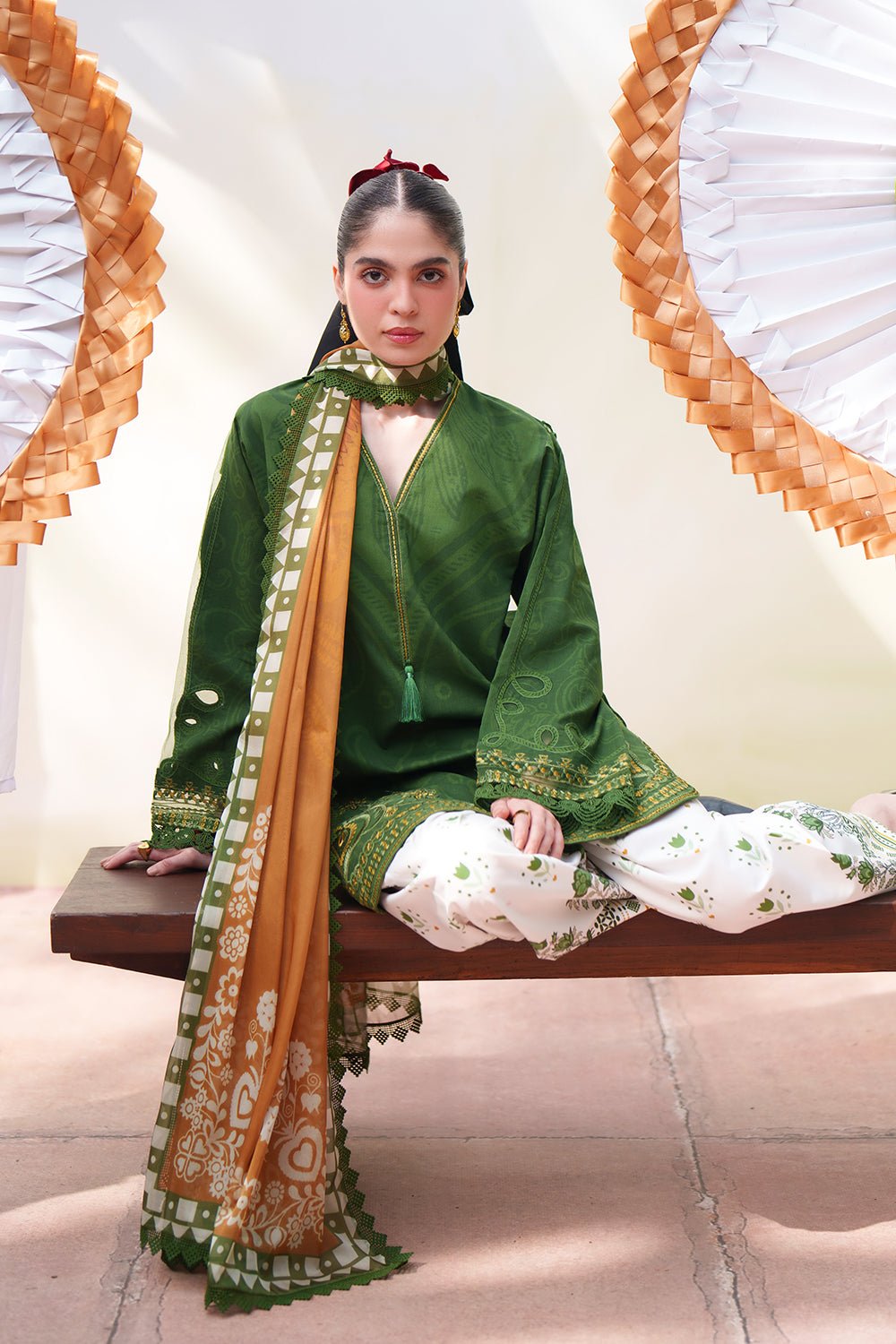Saira Rizwan | Laanem SS/26 | ELOWEN-A - SRL26-08-Brand:Saira Rizwan-Type:Lawn - House of Maryam- Buy in UK, USA