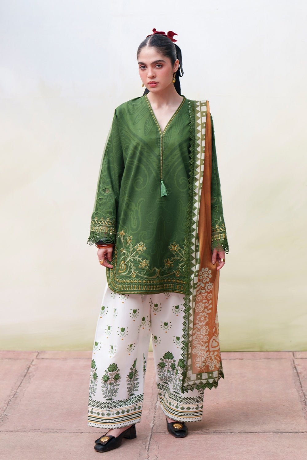 Saira Rizwan | Laanem SS/26 | ELOWEN-A - SRL26-08-Brand:Saira Rizwan-Type:Lawn - House of Maryam- Buy in UK, USA