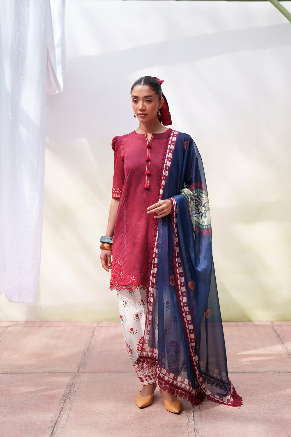 Saira Rizwan | Laanem SS/26 | ELOWEN-B - SRL26-08-Brand:Saira Rizwan-Type:Lawn - House of Maryam- Buy in UK, USA