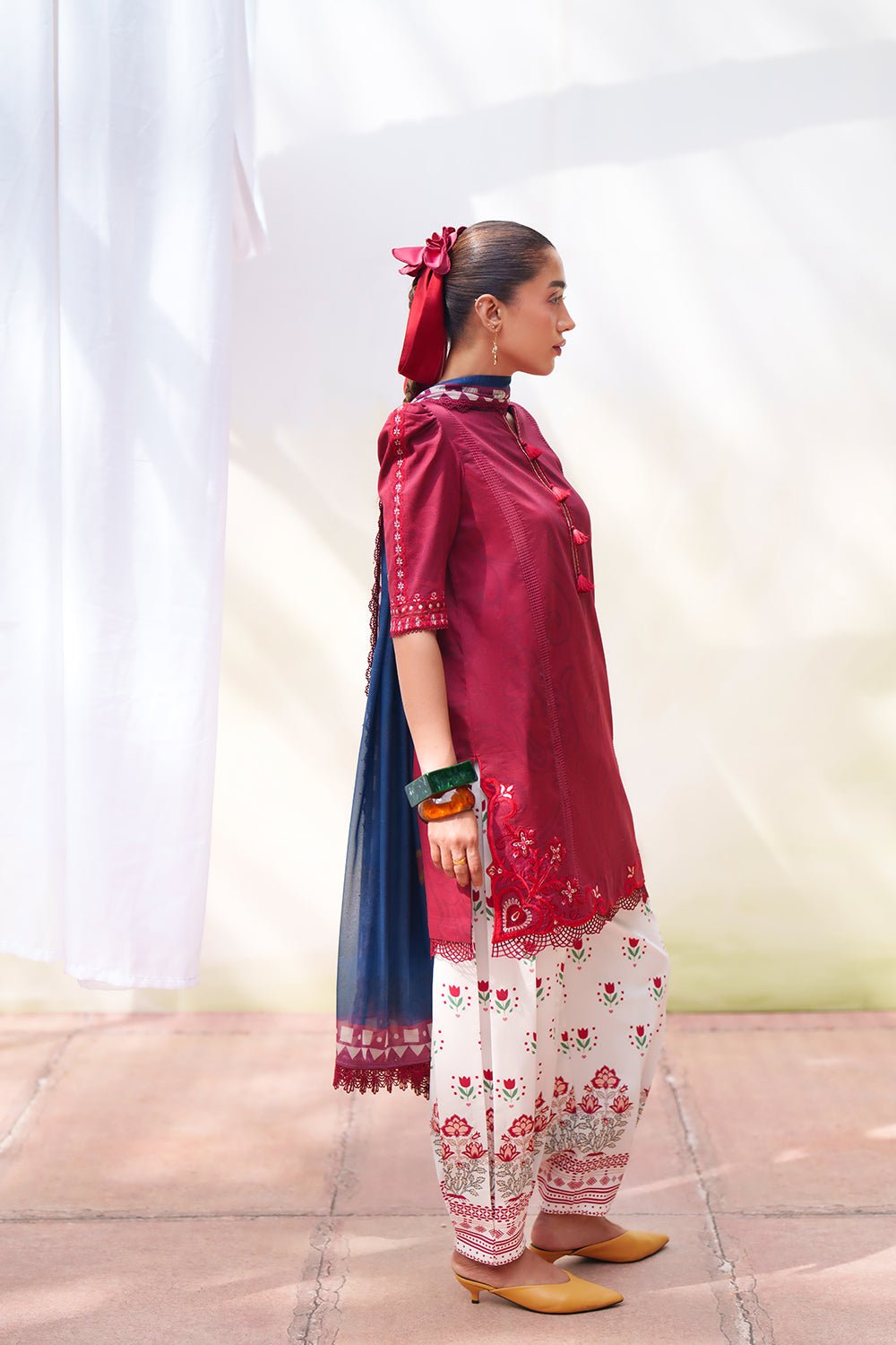 Saira Rizwan | Laanem SS/26 | ELOWEN-B - SRL26-08-Brand:Saira Rizwan-Type:Lawn - House of Maryam- Buy in UK, USA