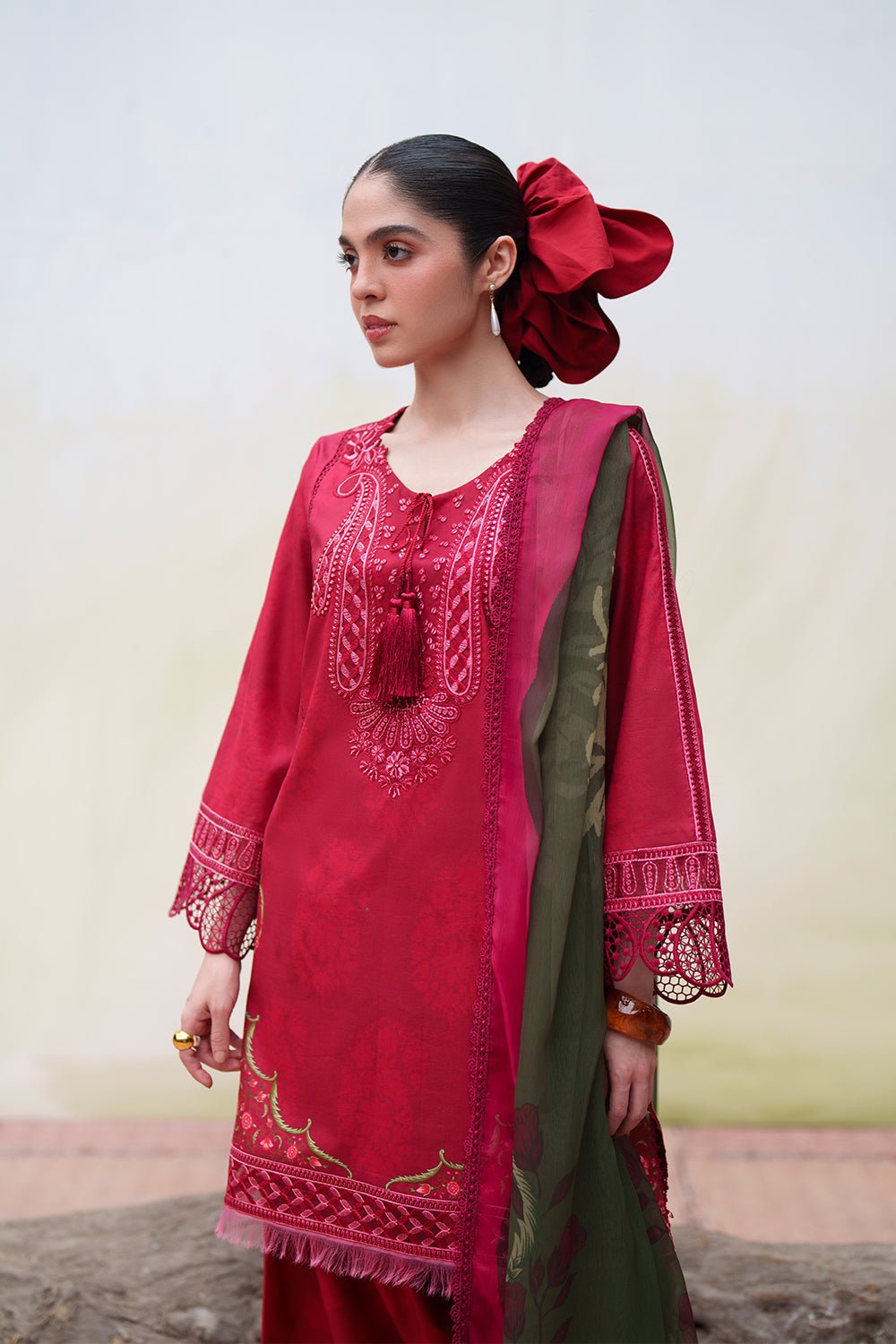Saira Rizwan | Laanem SS/26 | NAYRA-A-SRL26-01-Brand:Saira Rizwan-Type:Lawn - House of Maryam- Buy in UK, USA