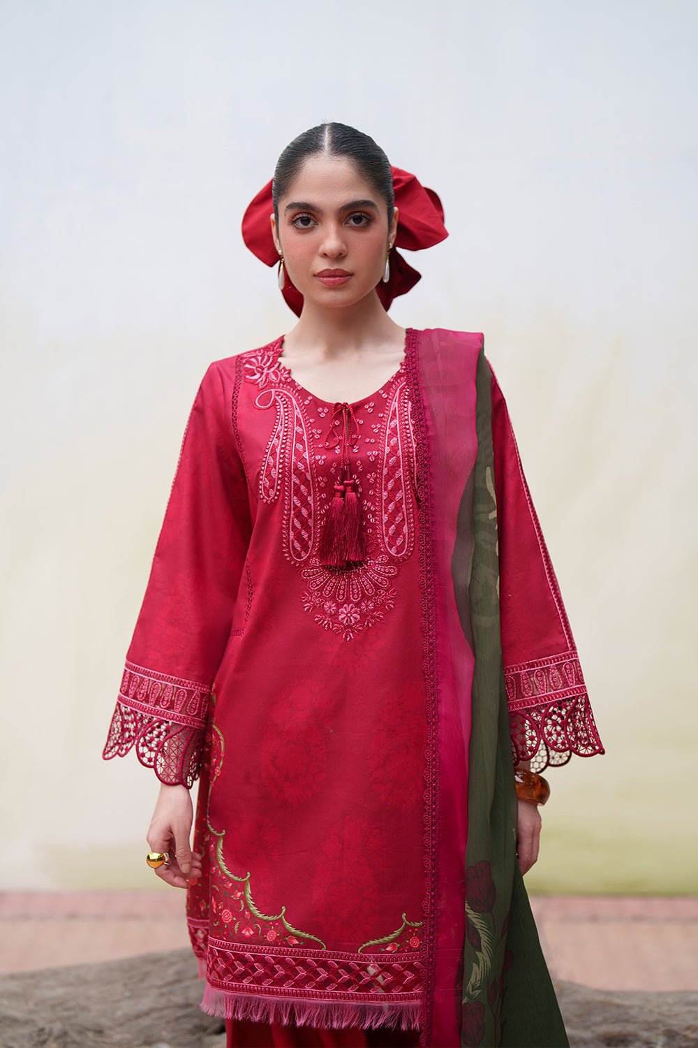 Saira Rizwan | Laanem SS/26 | NAYRA-A-SRL26-01-Brand:Saira Rizwan-Type:Lawn - House of Maryam- Buy in UK, USA