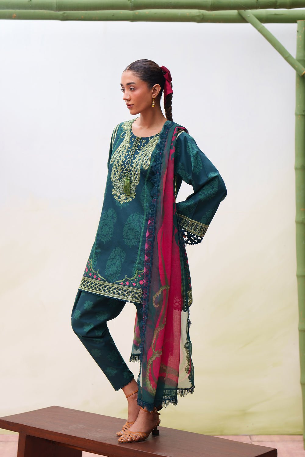 Saira Rizwan | Laanem SS/26 | NAYRA-B-SRL26-01-Brand:Saira Rizwan-Type:Lawn - House of Maryam- Buy in UK, USA
