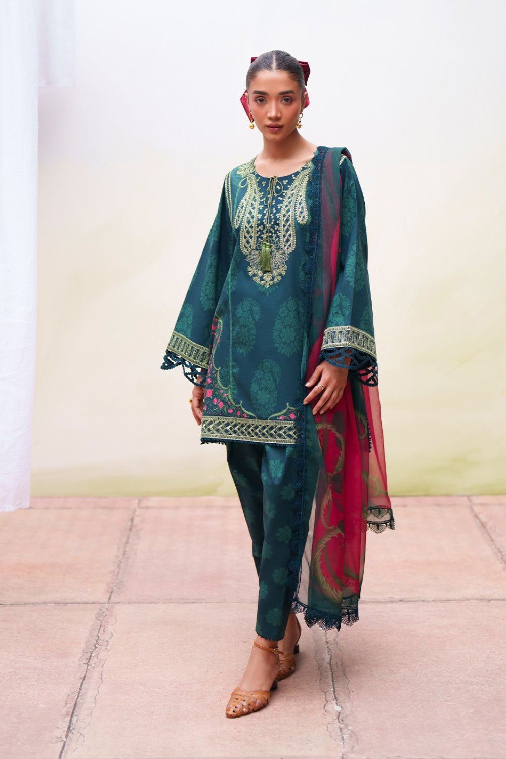 Saira Rizwan | Laanem SS/26 | NAYRA-B-SRL26-01-Brand:Saira Rizwan-Type:Lawn - House of Maryam- Buy in UK, USA