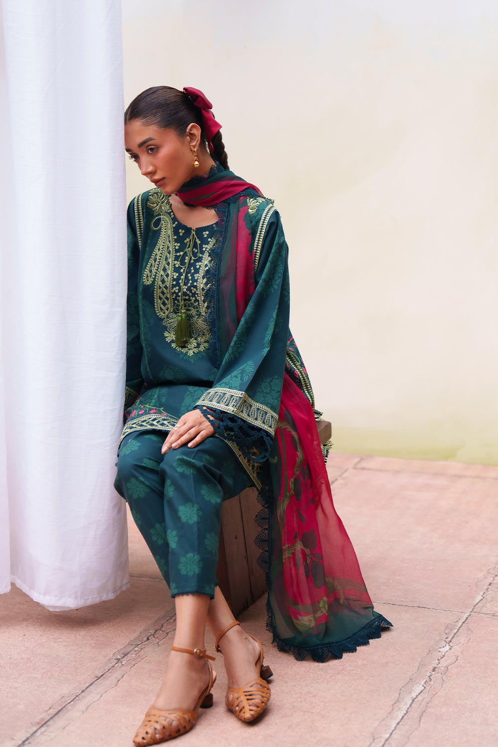 Saira Rizwan | Laanem SS/26 | NAYRA-B-SRL26-01-Brand:Saira Rizwan-Type:Lawn - House of Maryam- Buy in UK, USA
